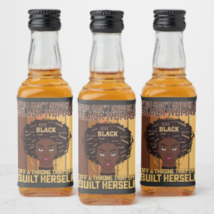 Étiquettes Pour Bouteilles De Liqueur JunetDix Melanin ne peut pas frapper une femme noi
