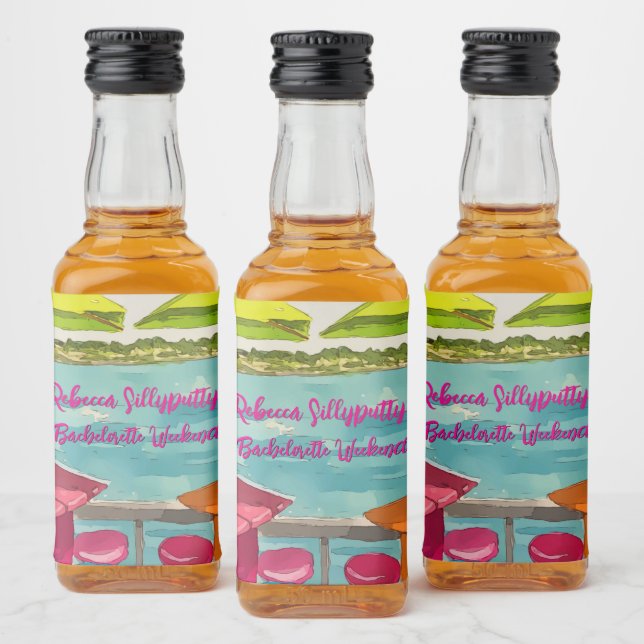 Étiquettes Pour Bouteilles De Liqueur Key West Vibes Bachelorette Week-end (Bouteilles)