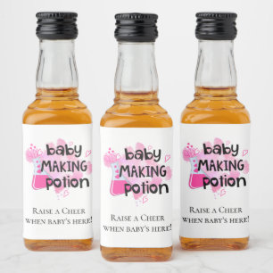 Étiquettes Pour Bouteilles De Liqueur Le Baby shower de la potion pour bébés favorise