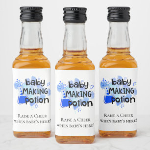 Étiquettes Pour Bouteilles De Liqueur Le Baby shower de la potion pour bébés favorise