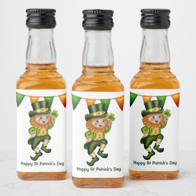 Étiquettes Pour Bouteilles De Liqueur Leprechaun whiskey irlandais St Patrick's Day part (Bouteilles)