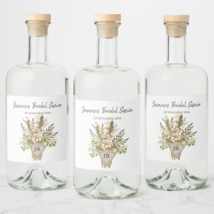 Étiquettes Pour Bouteilles De Liqueur Lily De La Fête des mariées Vallée Bouquet