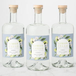 Étiquettes Pour Bouteilles De Liqueur Limoncello