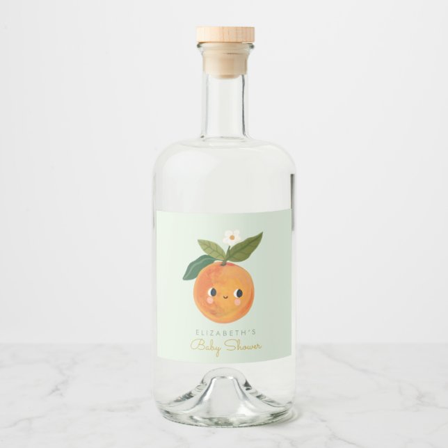 Étiquettes Pour Bouteilles De Liqueur Little Cutie Orange (Devant)