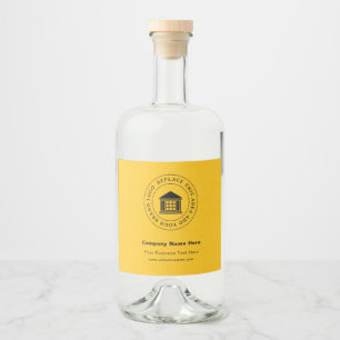 Étiquettes Pour Bouteilles De Liqueur Logo d'entreprise   Name   Étiquettes de bouteille