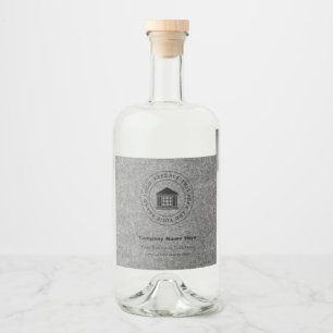 Étiquettes Pour Bouteilles De Liqueur Logo d'entreprise   Name   Étiquettes de bouteille