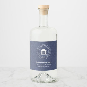Étiquettes Pour Bouteilles De Liqueur Logo d'entreprise   Name   Étiquettes de bouteille