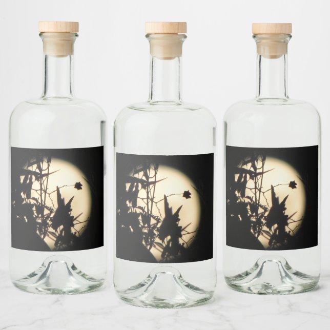 Étiquettes Pour Bouteilles De Liqueur Lune (Bouteilles)