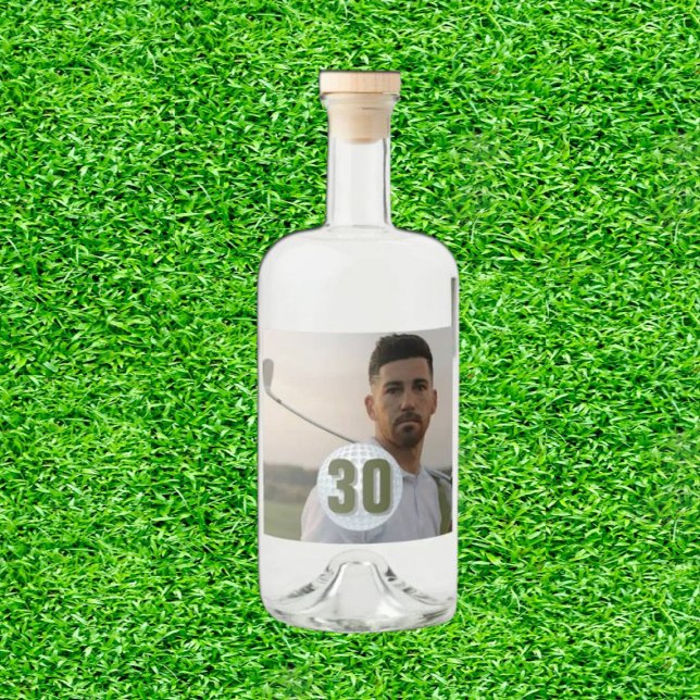 Étiquettes Pour Bouteilles De Liqueur Man Golf Party Snapshot ! (Cheers to Unforgettable Drives!)