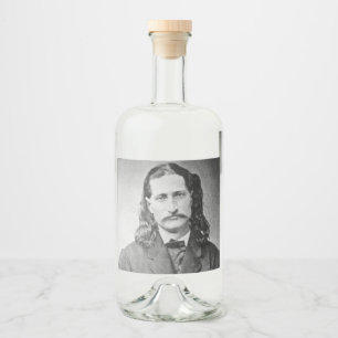 Étiquettes Pour Bouteilles De Liqueur Maréchal Wild Bill Hickok Vieux Ouest Tireur d'éli