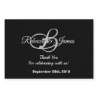 Mariage de Merci noir et blanc