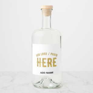 ÉTIQUETTES POUR BOUTEILLES DE LIQUEUR MARQUE BLANCHE MODERNE ET PERSONNALISABLE VÉRIFIÉE