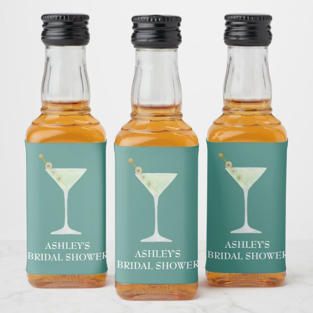 Étiquettes Pour Bouteilles De Liqueur Martini Cocktail Mariage Favor Bachelorette (Bouteilles)