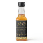 Merci XOXO Noir Or Personnalisé