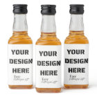 Mini Étiquettes de bouteilles de liqueur 3" x 2"