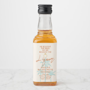 Étiquettes Pour Bouteilles De Liqueur Mini Week-end de Célibataire Tropical Drôle