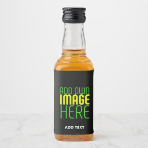 ÉTIQUETTES POUR BOUTEILLES DE LIQUEUR MODÈLE DE TEXTE D'IMAGE NOIRE SIMPLE ET MODERNE