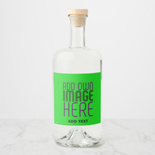 ÉTIQUETTES POUR BOUTEILLES DE LIQUEUR MODELE DE TEXTE D'IMAGE VERT CITRON ÉDITABLE MODER