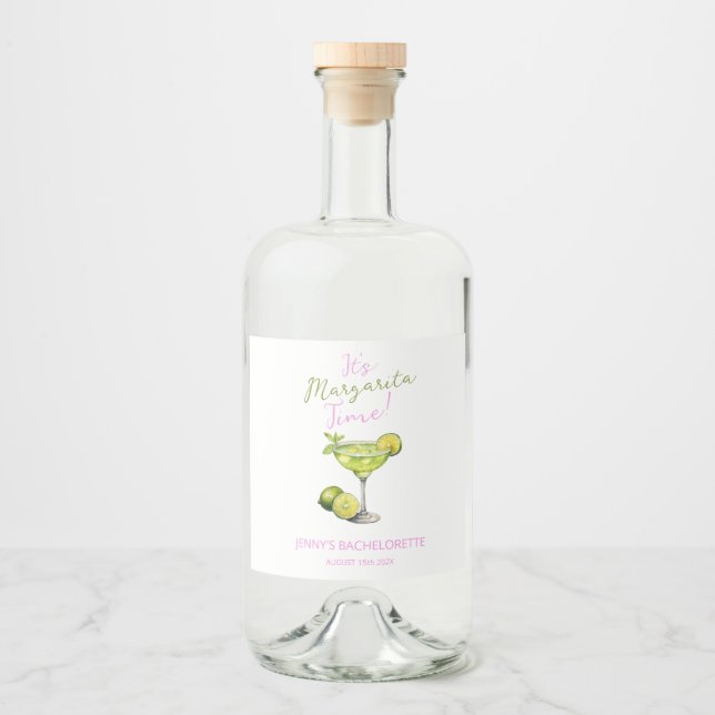 Étiquettes Pour Bouteilles De Liqueur MooMoos & Margaritas Panneau de Bienvenue pour l'E (Devant)