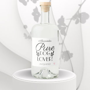 Étiquettes Pour Bouteilles De Liqueur Personnalisé "Amoureux des chiens pur"