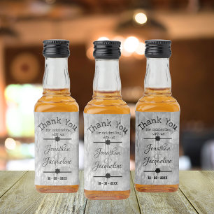 Étiquettes Pour Bouteilles De Liqueur Personnalisez Le Merci Pour Célébrer Avec Nous Min