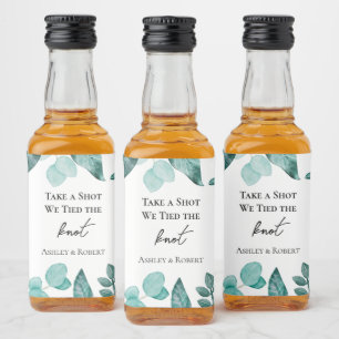 Étiquettes Pour Bouteilles De Liqueur Prenez un coup Nous avons lié le noeud Mariage Tur