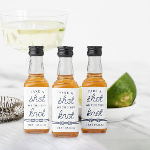 Étiquettes Pour Bouteilles De Liqueur Prenez une balle, nous avons lié la faveur de mari