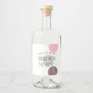 Étiquettes Pour Bouteilles De Liqueur Seras-Tu Ma Servante D'Époux Gin Liqour