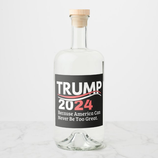 Étiquettes Pour Bouteilles De Liqueur trump 2024 (Devant)