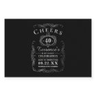 Typographie Black & Silver à la mode Fête d'annive