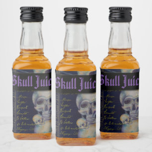 Étiquettes Pour Bouteilles De Liqueur Vintage Éffrayant Halloween Juice Juice Bière bout