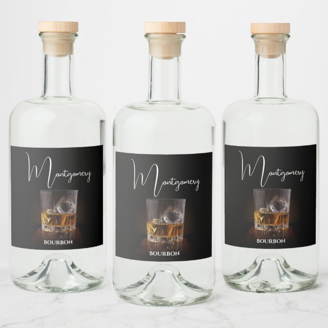 Étiquettes Pour Bouteilles De Liqueur Vitre Whiskey Personnalisé (Bouteilles)