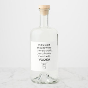 Étiquettes Pour Bouteilles De Liqueur Vodka Fun