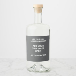 Étiquettes Pour Bouteilles De Liqueur Votre couleur arrière - plan, votre image, votre p