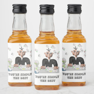 Étiquettes Pour Bouteilles De Liqueur Vous êtes simplement le meilleur texte personnalis