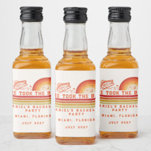 Étiquettes Pour Bouteilles De Liqueur Voyage de week-end sur le thème de la pêche pour e