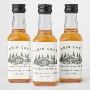 Étiquettes Pour Bouteilles De Liqueur Week-end de camping personnalisé pour enterrement