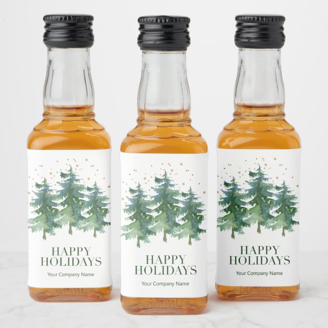 Étiquettes Pour Bouteilles De Liqueur Winter Forest Company (Bouteilles)