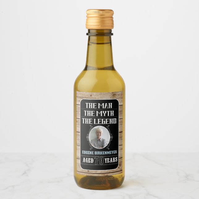 Étiquettes Pour Bouteilles De Vin 70e anniversaire L'homme, le mythe, la légende (Devant)