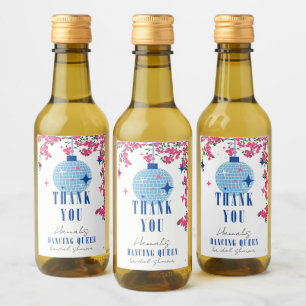 Étiquettes Pour Bouteilles De Vin Baptême de mariage musical Santorin au bougainvill