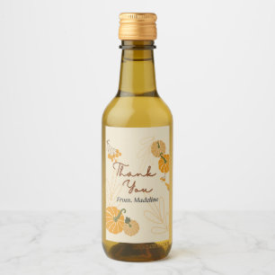 Étiquettes Pour Bouteilles De Vin Bonjour automne automne merci personnalisé mini vi