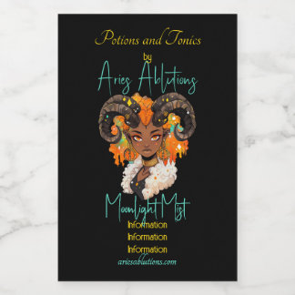 Étiquettes Pour Bouteilles De Vin Create Your Own African American Woman Aries