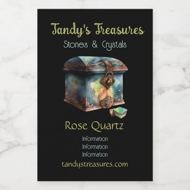 Étiquettes Pour Bouteilles De Vin Créez votre propre aquarelle au trésor le plus gra (Étiquettes simples)