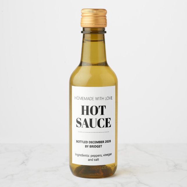 Étiquettes Pour Bouteilles De Vin Customizable Generic Hot Sauce  (Devant)