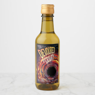Étiquettes Pour Bouteilles De Vin Dévasté Par Gravité Halloween Trou Horreur Noir