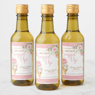 Étiquettes Pour Bouteilles De Vin Elle a été ramassée (Rayure) MINI personnalisé