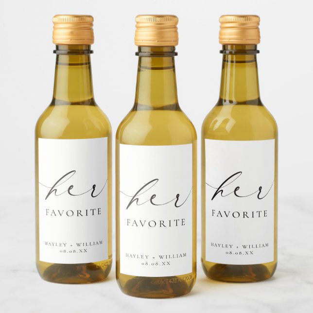 Étiquettes Pour Bouteilles De Vin Ellesmere Son Favori (Bouteilles)
