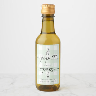 Étiquettes Pour Bouteilles De Vin En vichy Vert Lapin Lapin Pop It When She Pops