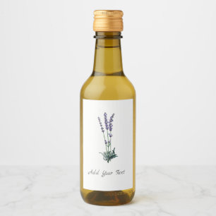 Étiquettes Pour Bouteilles De Vin Ensemble de Étiquettes de Lavande de Boissons Pers