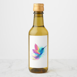 Étiquettes Pour Bouteilles De Vin Exotic Rainbow Hummingbird